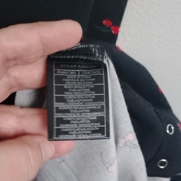 Vintage Betsey Johnson Retro Style Black Cherry Print Snap Front Bodycon Dress - Picture 8 of 14